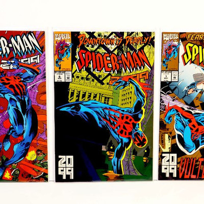 SPIDER-MAN 2099 #1 2 3 4 5 6 7 Comic Books Set Marvel Comics 1992/93