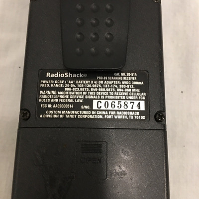 Lot 115 - Radio Shack Handheld Scanner