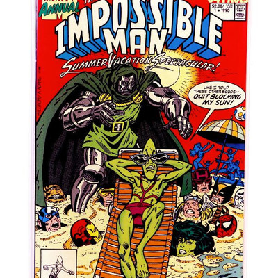 IMPOSSIBLE MAN Annual #1 Comic Book Marvel Comics 1990 NM