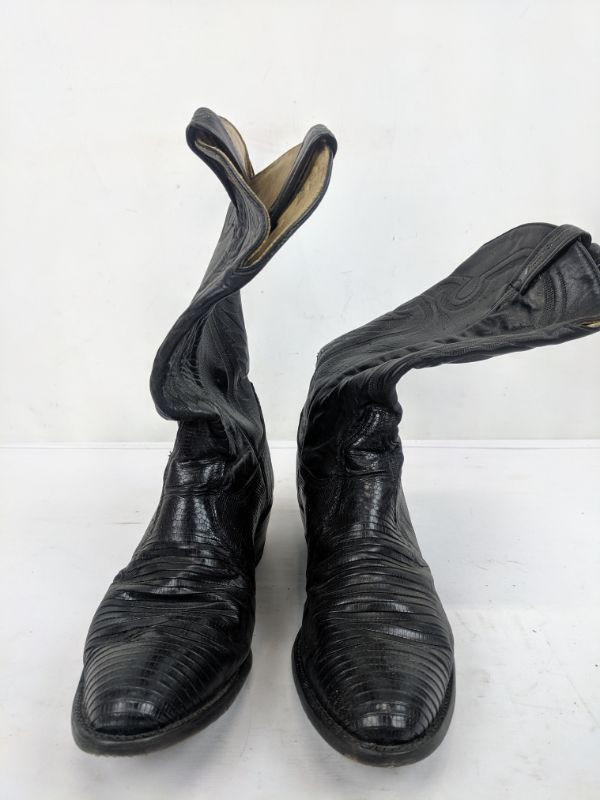 patent leather boots size 10