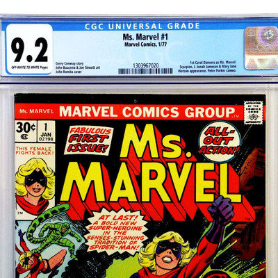 Ms. MARVEL #1 CGC 9.5 First Carol Danvers as Ms. Marvel 01/1977 Marvel Comics