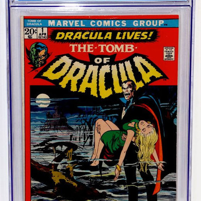 Tomb of DRACULA #1 CGC 8.0 First Appearance of DRACULA Marvel Comics 04/1972