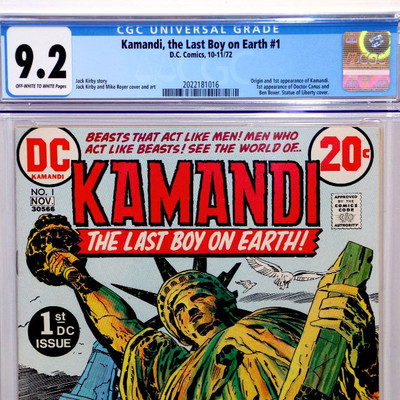 KAMANDI The Last Boy on Earth #1 CGC 9.2 ORIGIN of Kamandi DC Comics 1972
