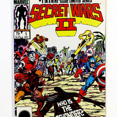 SECRET WARS II #1 Avengers Wolverine Spider-Man Copper Age Marvel Comics 1985