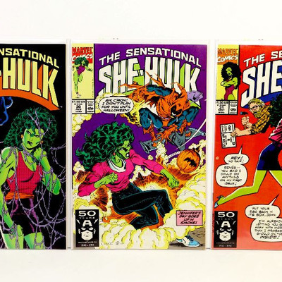 Sensational SHE-HULK #26 27 28 29 30 31 32 33 Lot of 8 Comic Books Marvel Comics 1991