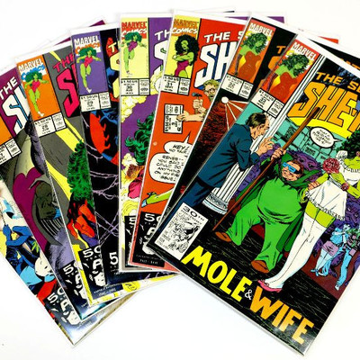 Sensational SHE-HULK #26 27 28 29 30 31 32 33 Lot of 8 Comic Books Marvel Comics 1991