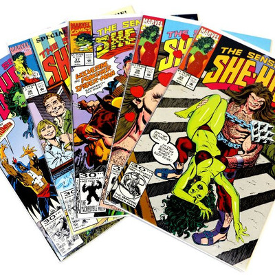 Sensational SHE-HULK #35 36 37 38 39 Lot of 5 Comic Books Marvel Comics 1992
