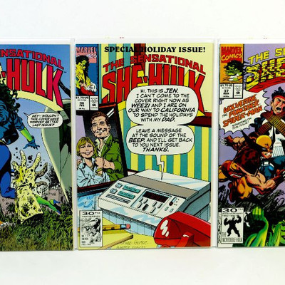 Sensational SHE-HULK #35 36 37 38 39 Lot of 5 Comic Books Marvel Comics 1992