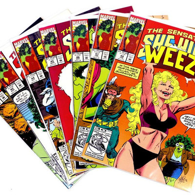Sensational SHE-HULK #41 42 44 45 46 47 48 Lot of 7 Comic Books Marvel Comics 1992/93