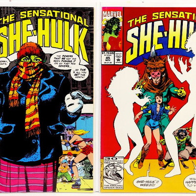 Sensational SHE-HULK #41 42 44 45 46 47 48 Lot of 7 Comic Books Marvel Comics 1992/93