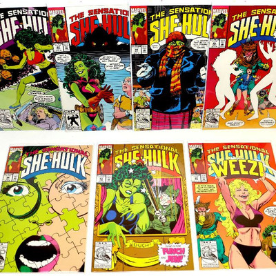 Sensational SHE-HULK #41 42 44 45 46 47 48 Lot of 7 Comic Books Marvel Comics 1992/93