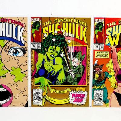 Sensational SHE-HULK #41 42 44 45 46 47 48 Lot of 7 Comic Books Marvel Comics 1992/93