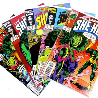 Sensational SHE-HULK #54 55 56 57 58 Lot of 5 Comic Books Marvel Comics 1993
