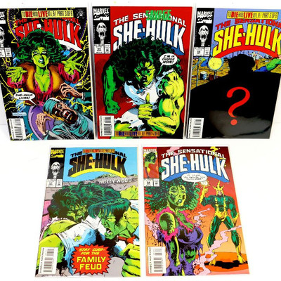 Sensational SHE-HULK #54 55 56 57 58 Lot of 5 Comic Books Marvel Comics 1993