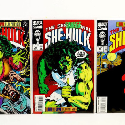 Sensational SHE-HULK #54 55 56 57 58 Lot of 5 Comic Books Marvel Comics 1993