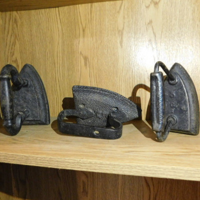 Set of Three Various Size Sad Irons
