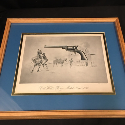 Lot 127 - Six Vintage Colt Gun Prints