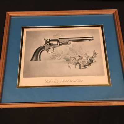 Lot 127 - Six Vintage Colt Gun Prints