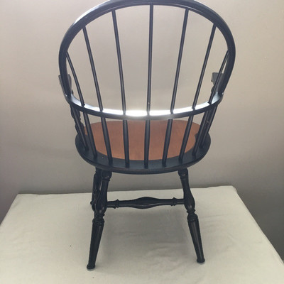 Lot 129 - L. Hitchcock  Chair & Lamp
