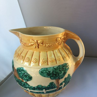Large Italian ceramic made pitcher