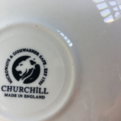 Vintage cup & saucer, Churchill made in UK