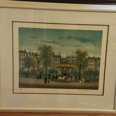 Michael Delacroix French Artist Limited Edition Pencil Signed Lithograph  97/150