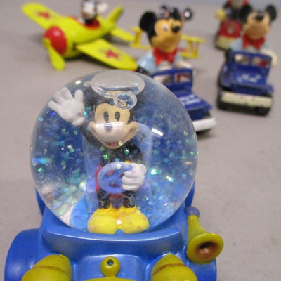 Mickey Mouse Toys - Airplane - Train - Snow Globe - Matchbox 