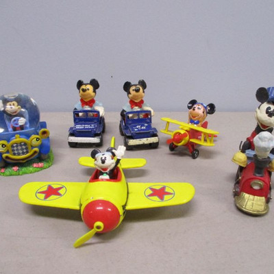 Mickey Mouse Toys - Airplane - Train - Snow Globe - Matchbox 