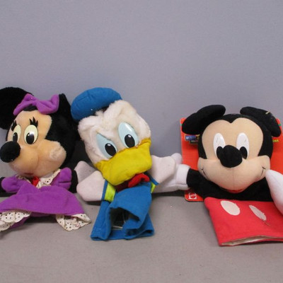 Disney Hand Puppets - Minnie, Mickey, & Donald Duck