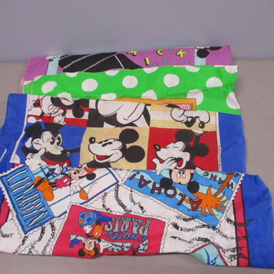  Disney Mickey Mouse and Minnie Mouse Bandana 1989 J.A Woronowicz S.River NJ