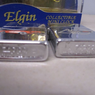 Eglin Collectible Mini Clock & Lighters 