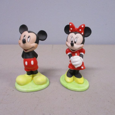 Mickey & Minnie Mouse Ceramic Figures