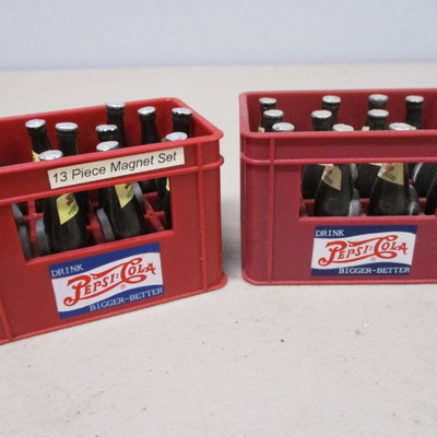 Pepsi 13 Piece Magnet Set - 12 Bottles in Case 