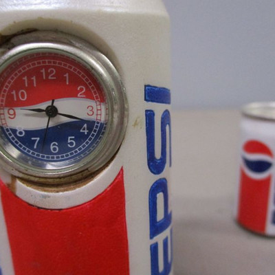 Pepsi Mini Cans & Can with Clock