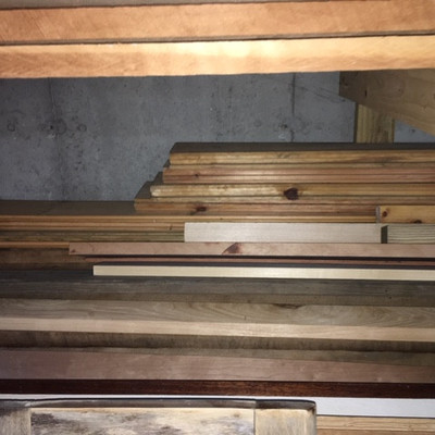 	Assortment of Native Cherry Hardwood Lumber & 4 Boards of Ash 300-400 board feet