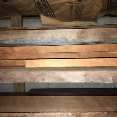 	Assortment of Native Cherry Hardwood Lumber & 4 Boards of Ash 300-400 board feet