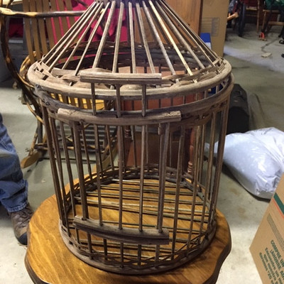 Wooden Bird Cage