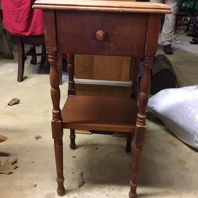 Small End Table With Drawer