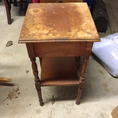 Small End Table With Drawer