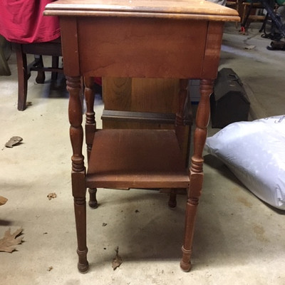 Small End Table With Drawer