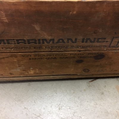 Electrical Items & Merriman Inc Wooden Box