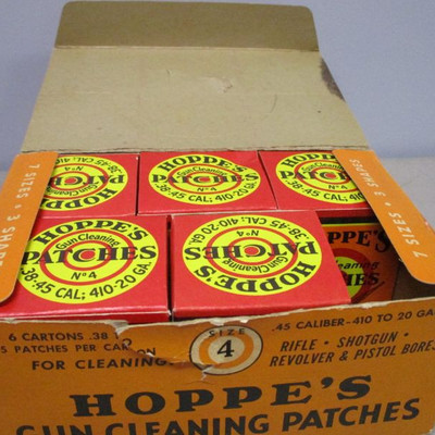Hoppe's Gun Cleaning Patches 1966 Store Display