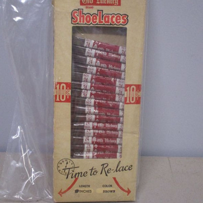 1930's Old Hickory Shoe Lace Display
