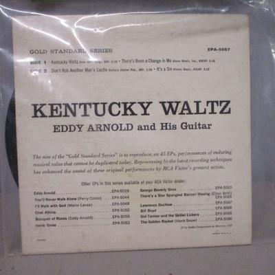 1959 Kentucky Waltz Eddy Arnold Record
