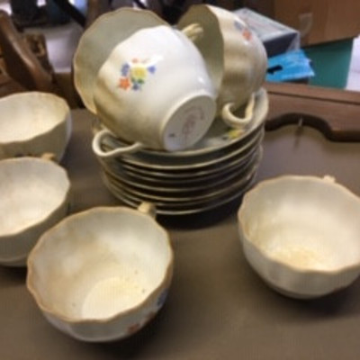 Bone China Teacups & Saucers