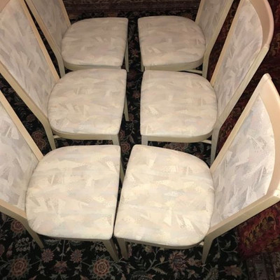 Set of 6 Italian Mid Century Modern A. Sibau Dining Chairs