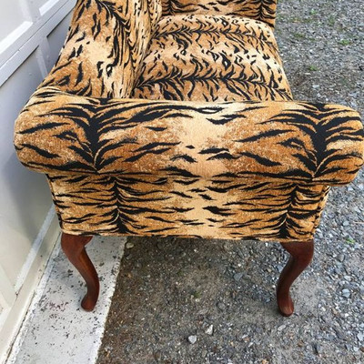 Newly Upholstered Settee Loveseat Boudoir Seat