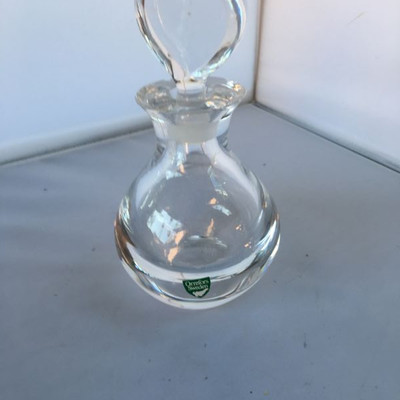Vintage  Crystal Orrefors Sweden Bottle