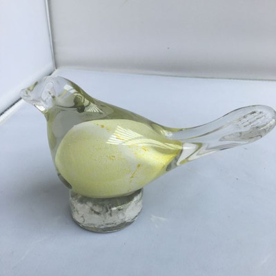 Vintage Lot of 2 Items: An American Made glass Fish and a Duncan & Miller Bird
