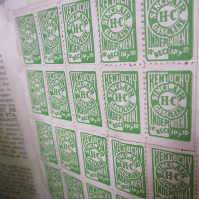 1941 Kentucky Sinclair Stamp Book
